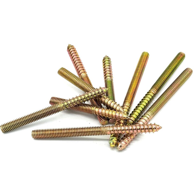 Matrelt 9 Pack 3/8-16" Hanger Bolts 3Sizes Long Double Headed Bolts Wood Dowel Screw Self-Tapping Screw Hanger Bolts for Wood Furniture Screws Double Threaded Rods Bolt - Image 5